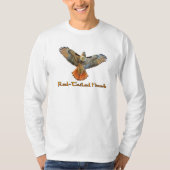 Red-Tailed Hawk Lange T-shirts (Voorkant)