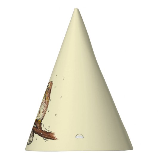 Red Tailed Hawk Love Bird Snow Kerstfeestdag Feesthoedjes (Rechts)