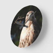 Red Tailed Hawk *Personalize* Ronde Klok (Hoek)