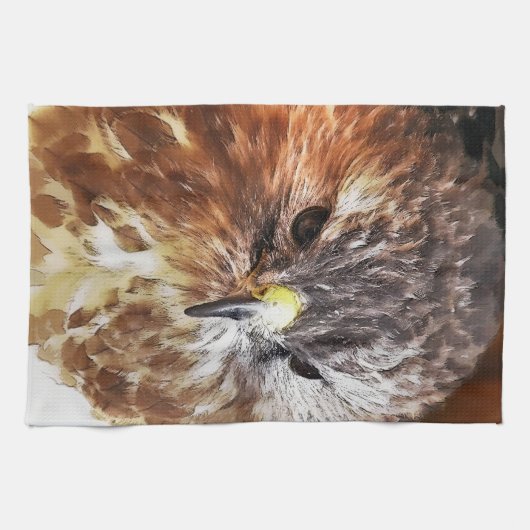 RED TAILED HAWK THEEDOEK (Horizontaal)