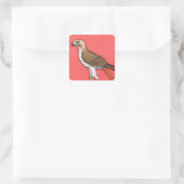Red-Tailed Hawk Vierkante Sticker (Tas)