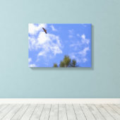 Red Tailed Hawk Wrapped Canvas Afdruk (Insitu (Houten vloer))