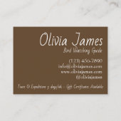 Red-Tailed Hawks Love Bird die de winter van de sn Visitekaartje (Achterkant)