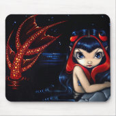 "Red Tailed Mermaid" Mousepad Muismat (Voorkant)
