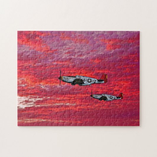 "Red Tails in the Sunset" Puzzle Legpuzzel (Horizontaal)