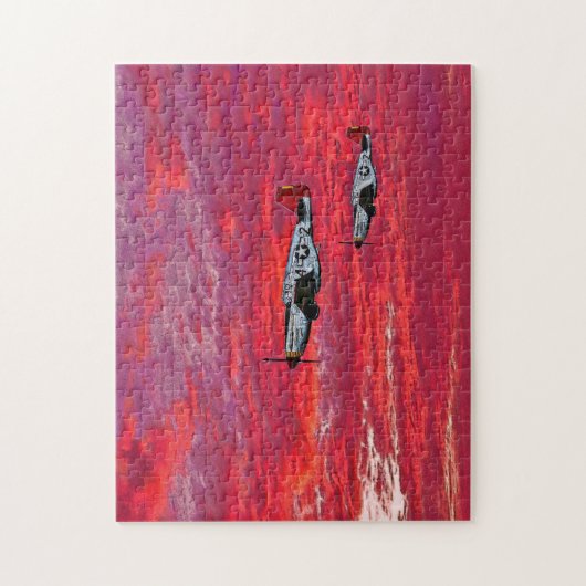 "Red Tails in the Sunset" Puzzle Legpuzzel (Verticaal)
