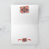 Red Talavera die de Mexicaanse groet schildert Kaart (Binnen)