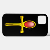 RED TALISMAN/GOLD EGYPTIAN ANKH Case-Mate iPhone CASE (Achterkant (horizontaal))