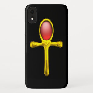 RED TALISMAN/GOLD EGYPTIAN ANKH Case-Mate iPhone CASE