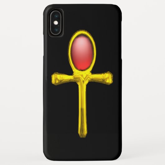 RED TALISMAN/GOLD EGYPTIAN ANKH Case-Mate iPhone CASE (Achterkant)