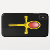 RED TALISMAN/GOLD EGYPTIAN ANKH Case-Mate iPhone CASE (Achterkant (horizontaal))