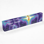 RED TALISMAN, Paars Blue Naambordje