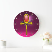 RED TALISMAN, Pink Fuchsia Ruby Grote Klok (Huis)