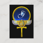 RED TALISMAN/WINGMAN SCARAB ANKH AND CORNUCOPIA VISITEKAARTJE (Achterkant)