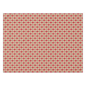 Red Tan Buffalo Pset Red Kerstbomen Holiday Tafelkleed (Voorkant (Horizontaal))