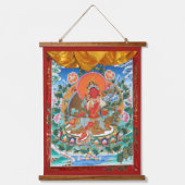 Red Tara Tibetan Goddess Hangend Wandkleed (Voorkant)