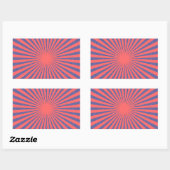 Red Target - Rechthoekige Sticker (Vel)