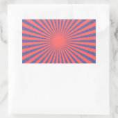 Red Target - Rechthoekige Sticker (Tas)