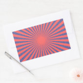 Red Target - Rechthoekige Sticker (Envelop)