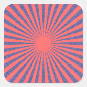 Red Target - Vierkante Sticker (Voorkant)