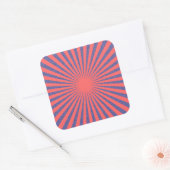 Red Target - Vierkante Sticker (Envelop)