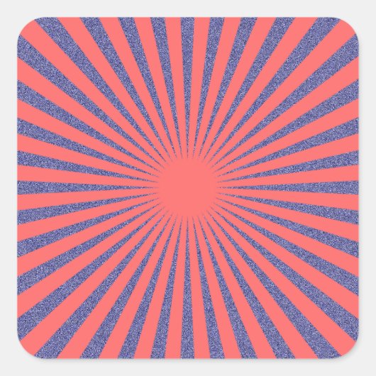 Red Target - Vierkante Sticker (Voorkant)