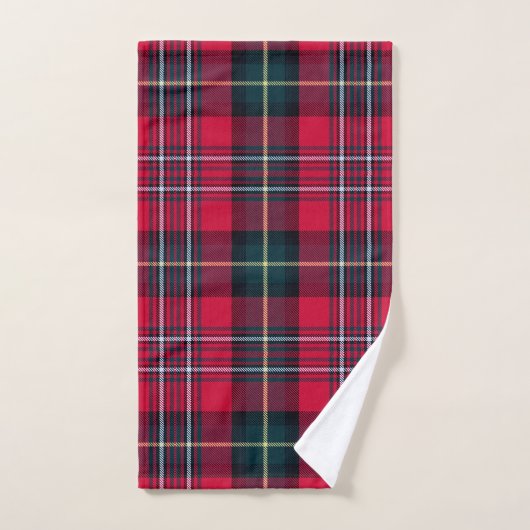 Red Tartan Bad Handdoek (Handdoek)