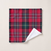 Red Tartan Bad Handdoek (Wasdoekje)