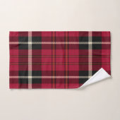 Red Tartan Bath Towel Set Bad Handdoek (Handdoek)