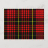 Red Tartan Briefkaart (Voorkant)
