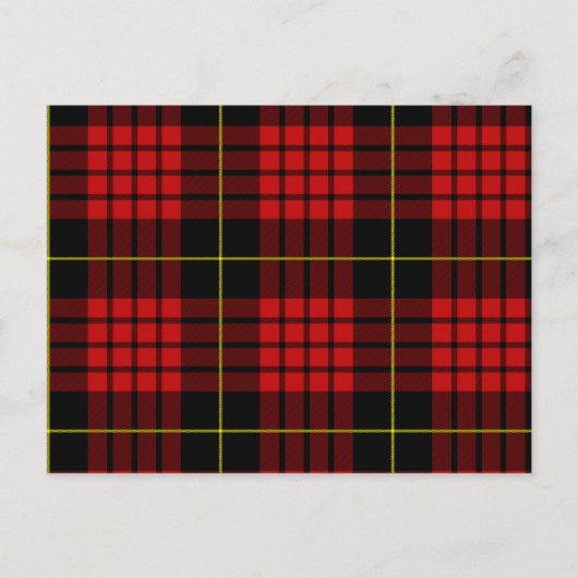 Red Tartan Briefkaart (Voorkant)