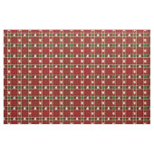 Red Tartan Bulldog Stof (Yard (91,4 cm))