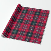 Red Tartan Cadeaupapier (Uitgerold)