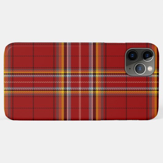 Red Tartan Case-Mate iPhone Case (Achterkant (horizontaal))