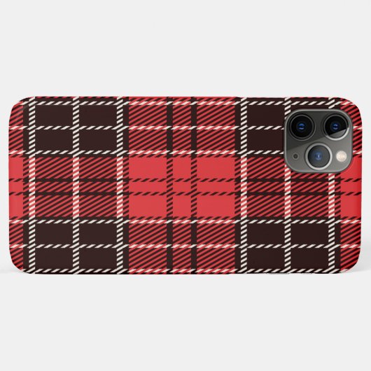 Red Tartan Case-Mate iPhone Case (Achterkant (horizontaal))