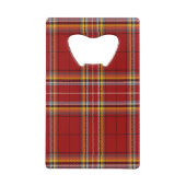 Red Tartan Creditcard Fles Open Creditkaart Flessenopener (Achterkant)