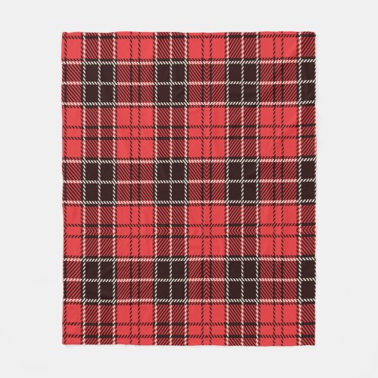Red Tartan Fleece Deken (Voorkant)