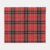 Red Tartan Fleece Deken (Voorkant (Horizontaal))