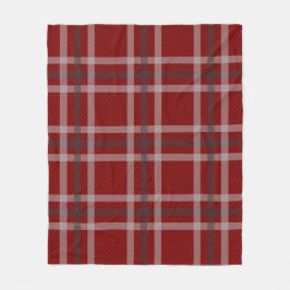 Red Tartan Gecontroleerde traditionele Schotse spe Fleece Deken