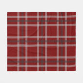 Red Tartan Gecontroleerde traditionele Schotse spe Fleece Deken (Voorkant (Horizontaal))
