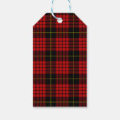 Red Tartan Gift Labels Cadeaulabel (Achterkant)