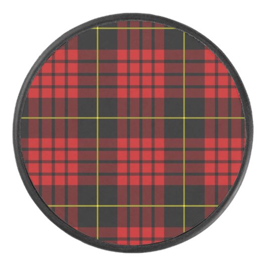 Red Tartan Hockey Puck (Voorkant)