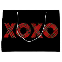 Red Tartan kerst Hoho Groot Cadeauzakje