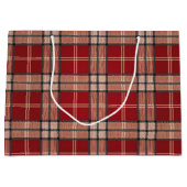 Red Tartan Large Cadeautasje (Voorkant)
