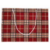 Red Tartan Large Cadeautasje (Achterkant)