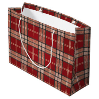 Red Tartan Large Cadeautasje