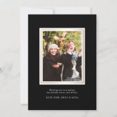 Red Tartan Merriest kerstfoto Feestdagenkaart (Achterkant)