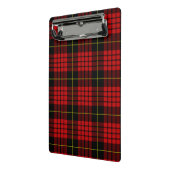 Red Tartan Mini Clipboard Klembord (Angled2)