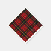 Red Tartan Paper Napkins Servetten (Hoek)