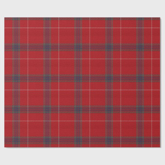 Red Tartan Patroon ID589 Cadeaupapier (Vlak)